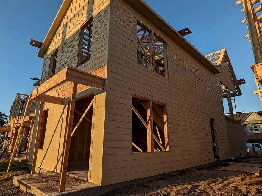 Two story framing, squared and braced