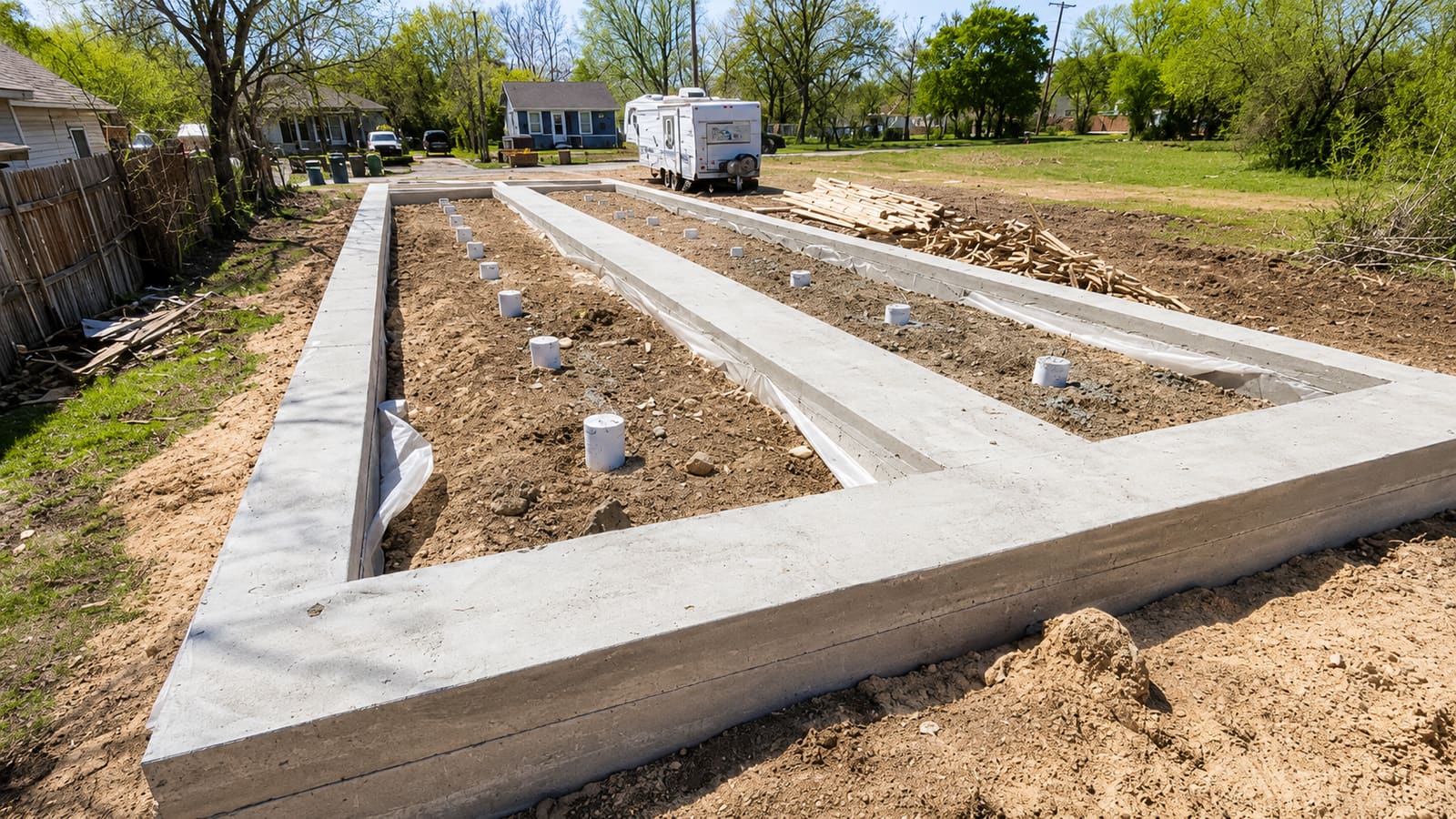 Concrete & Foundations self-performed by Monarch Development